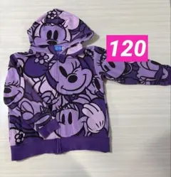 東京ディズニーリゾート　ミニー　デイジー パーカー　120cm 紫　裏起毛