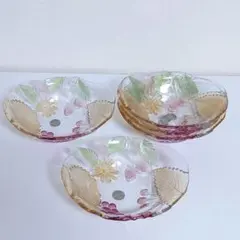 昭和レトロ SOGAフルーツデザインガラス スモールボウル5枚セット