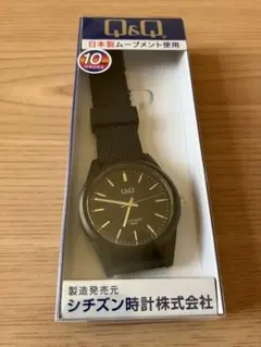新品・未使用　シチズン アナログ腕時計 10気圧防水 VS40-004 ブラック