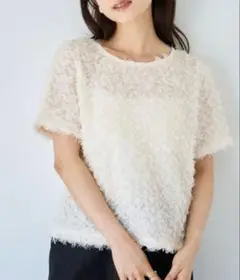tシャツ チュールフリル シアークロップドトップス 「588110」 レディース