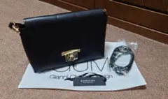 美品 GIANNI NOTARO イタリア 2WAYバッグ 黒レザー