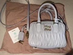 ツ*ネ様 miu miu マテラッセ ショルダーバッグバケットバッグ 巾着 