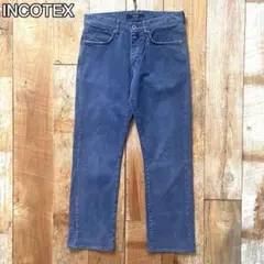 INCOTEX RAY SLIM 5ポケット コットン パンツ 31 ネイビーのサムネイル
