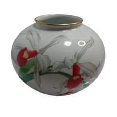 USED】大倉陶園 OKURA 金彩栗枝図 栗 金彩 花瓶 花生 花器 壺 - メルカリ