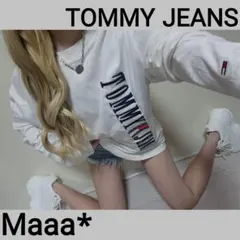 これは買わなきゃ損！　TOMMY JEANS　刺繍立体ロゴ　ロンT　激かわ♡