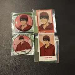 黒子のバスケ ラウンドワン 缶バッジ 火神大我 チェキ