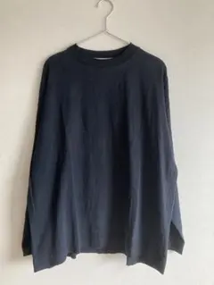 無印良品　ブラック　長袖カットソー XL