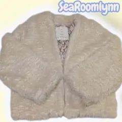 美品✨シールームリン ♡ファー♡ショート丈 ノーカラー ジャケットのサムネイル