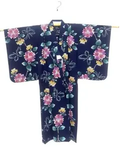 【未使用】浴衣　青　手縫い仕立て　152㎝ 未使用】浴衣 青 手縫い仕立て 152㎝ 未使用】浴衣 青 手縫い