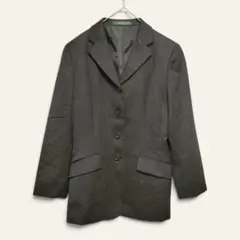 【ニューヨーカー】テーラードジャケット　ダークグレー　11　ウール　ビジネス