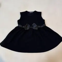 【美品】フォーマル　黒ワンピース　80cm