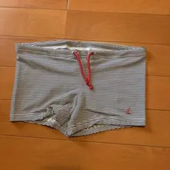 プチバトー男の子用ストライプ水着 10ans/138cm