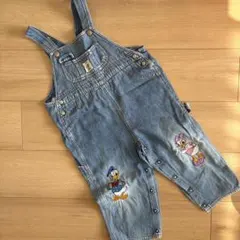 Disney ドナルド　デイジー　プルート　刺繍　オーバーオール　18mのサムネイル