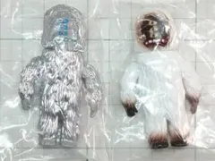 銀色 白色　ビッグウット フィギュアコレクション　カプセル版　2種