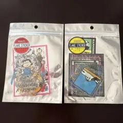 スヌーピー フレークステッカー PEANUTS75周年 2個セット