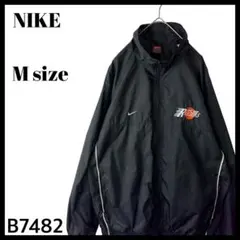 古着 00s Y2K TEAMタグ NIKE ナイキ ナイロンジャケット 黒 M