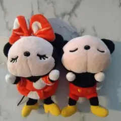 ミッキー・ミニー ぬいぐるみセット ボールチェーン付き