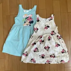 【H&M】ミニーマウス ノースリーブワンピース 2点セット