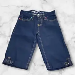 ROXY ロキシー デニム ハーフ ショート パンツ Sサイズ