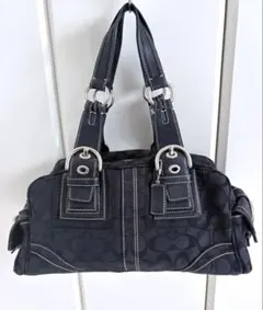 COACH シグネチャー ソーホー キャンバス ハンドバッグ