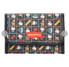 ハローキティ ポーチ しまむら レトロキティ サンリオ 母子手帳ケース ブラック