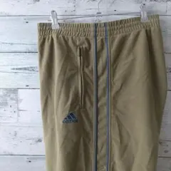 激レア☆アディダス 刺繍ロゴ フリース トラックパンツ 3L カーキ