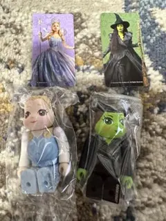 匿名配送　ウィキッド　表　裏　グリンダ　エルファバ　セット　ベアブリック