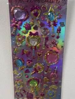 平成かわいい✴︎カラフルなハートと星のステッカー