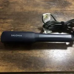 SALONIA サロニア ストレートヒートブラシ スリム ネイビー