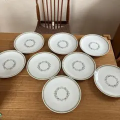 NORITAKE プレート皿　ビンテージ 花模様の皿 8枚セット