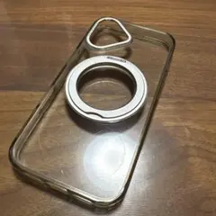 iPhone用クリアソフトケース マグネット機能付き