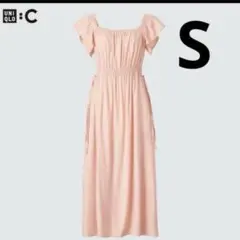 【新品未使用タグつき】UNIQLO C ギャザーバックオープンワンピース