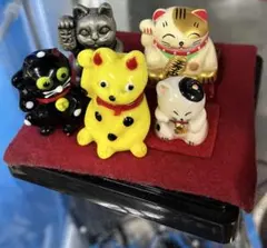 猫の置物　5体セット
