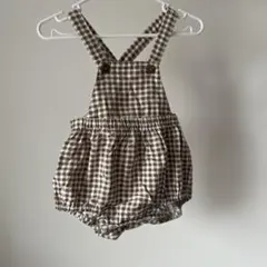 テータテート tete a tete サロペット 80 ロンパース ブラウン