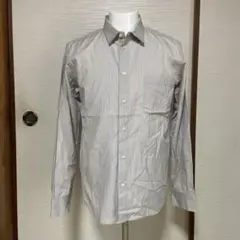 COMME CA DU MODE MEN 黄色ステッチストライプシャツ サイズ2