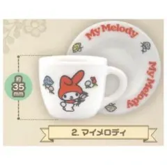 サンリオキャラクターズ ミニチュア陶器 カップ＆ソーサー マイメロ