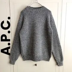 美品❗️ A.P.C. アーペーセー ラグラン ゴマ塩 クルーニット