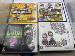 【4本セット】3DSソフト マリオ ルイージマンション ドリームアドベンチャー他