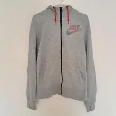 ナイキ　NIKE　ジップアップ　パーカー　メンズ　レディース　S　グレー