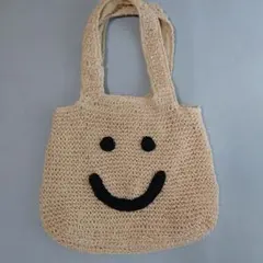 神戸レタス スマイル刺繍 ペーパー素材トートバッグのサムネイル