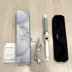 SALONIA　カールヘアアイロン 25mmチリーングリーン 限定色