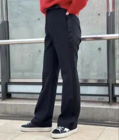 AP STUDIO 24年 サイドラインT/Rパンツ ネイビー 38