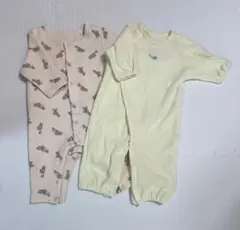ベビー服 2着まとめ/動物柄 50-60cm 70cm