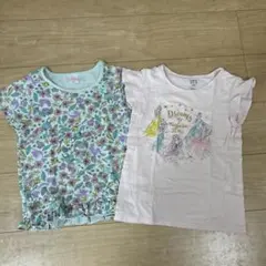 プリンセスTシャツ　120.130センチ2枚セット売り