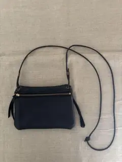 TIDEWAY 黒 レザー ショルダーバッグ