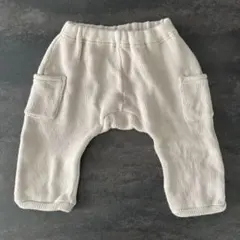 ベージュ ポケット付きパンツ サイズ80