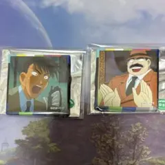 コナン展 スクエア缶バッジ 目暮＆高木