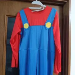 ハロウィン　コスプレ衣装　キッズ用 スーパーマリオオーバーオール風 つなぎ
