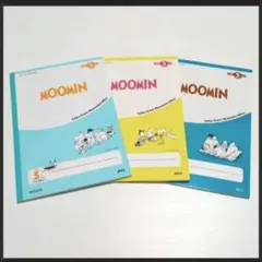 新品　MOOMIN　A4方眼ノート3冊セット 水色、黄色、青のサムネイル