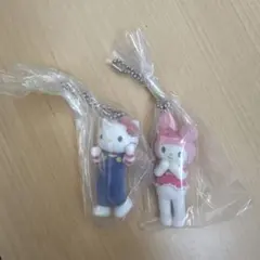 サンリオキャラクターズ ミニチュアチャームライブキャラクターハローキティマイメロ